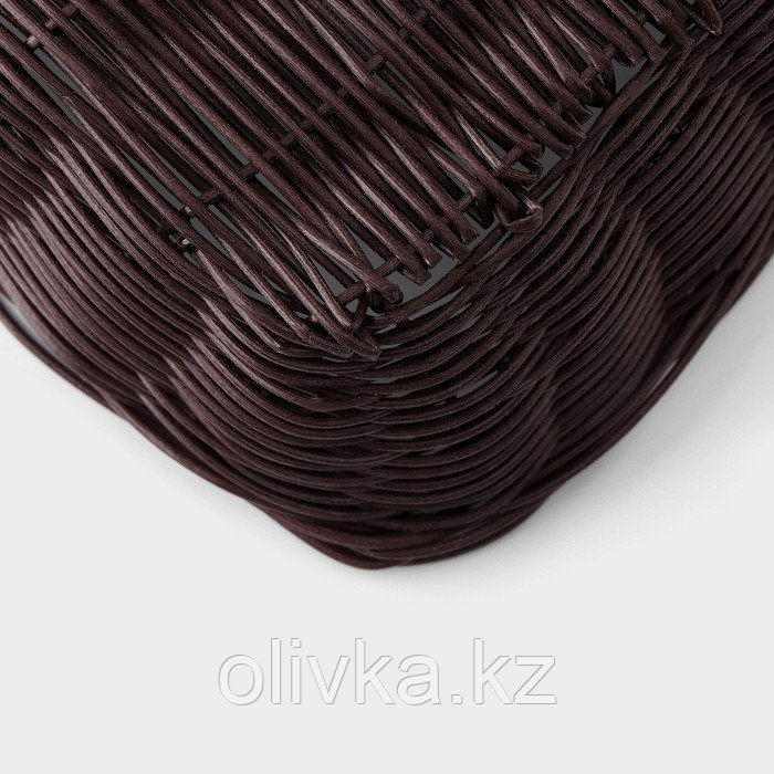 Корзинка для фруктов и хлеба Доляна «Шоко», 20×20×6,5 см - фото 6 - id-p113254464