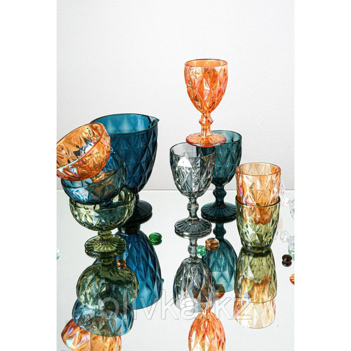 Бокал стеклянный Magistro «Круиз», 250 мл, 8×15,3 см, цвет янтарный - фото 8 - id-p113263895