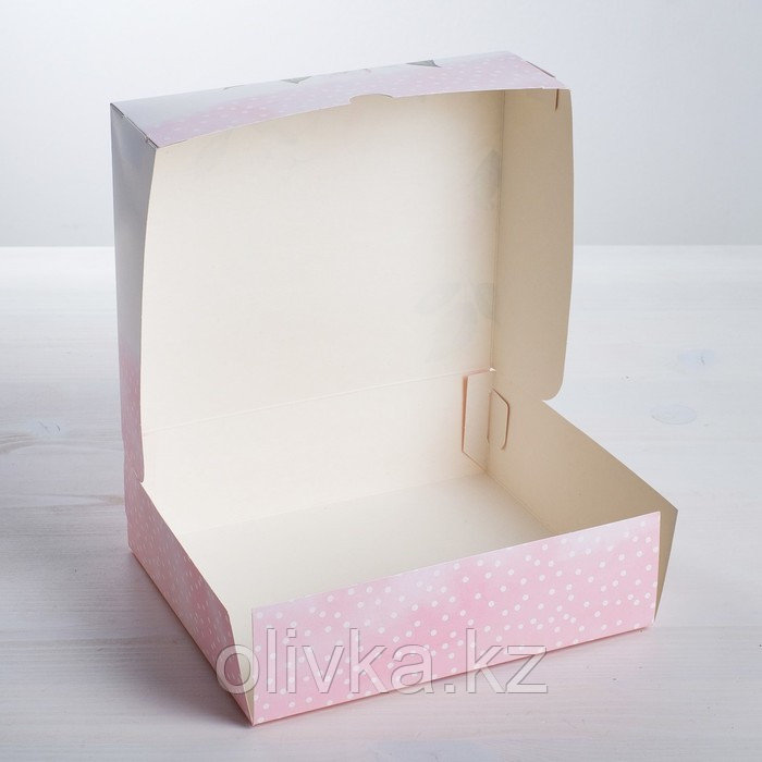 Коробочка для кондитерских изделий «С любовью» 17 × 20 × 6 см - фото 2 - id-p113255361