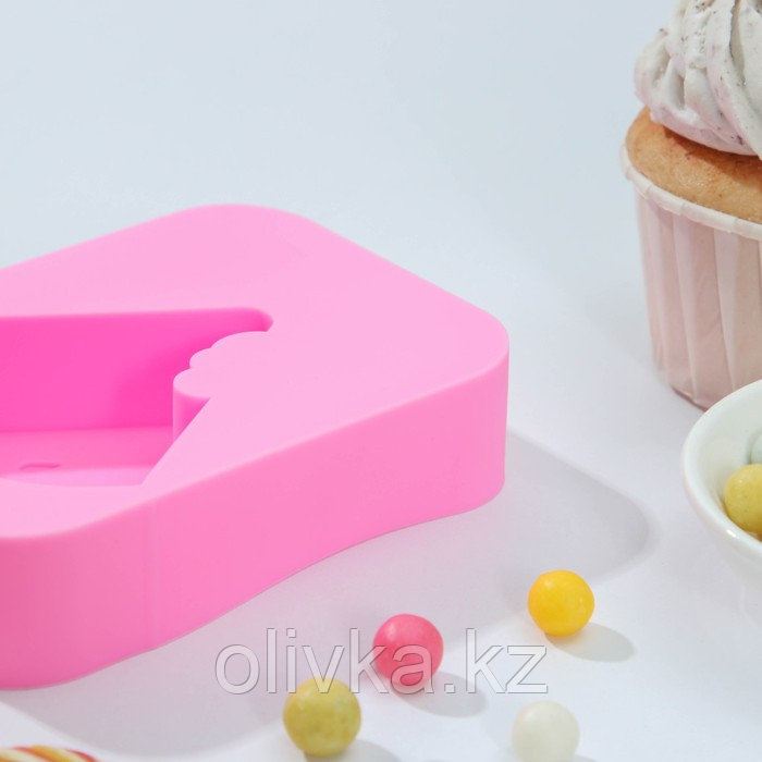 Форма силиконовая для мороженого Доляна «Арбузная долька», 14×7,5×2,5 см, цвет розовый - фото 3 - id-p113263916