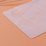 Силиконовый коврик для айсинга «Розы», 3 ячейки, 19×12,5×0,1 см, цвет прозрачный, фото 4