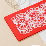 Силиконовый коврик для айсинга Доляна «Цветочное кружево», 40×8 см, цвет МИКС, фото 2