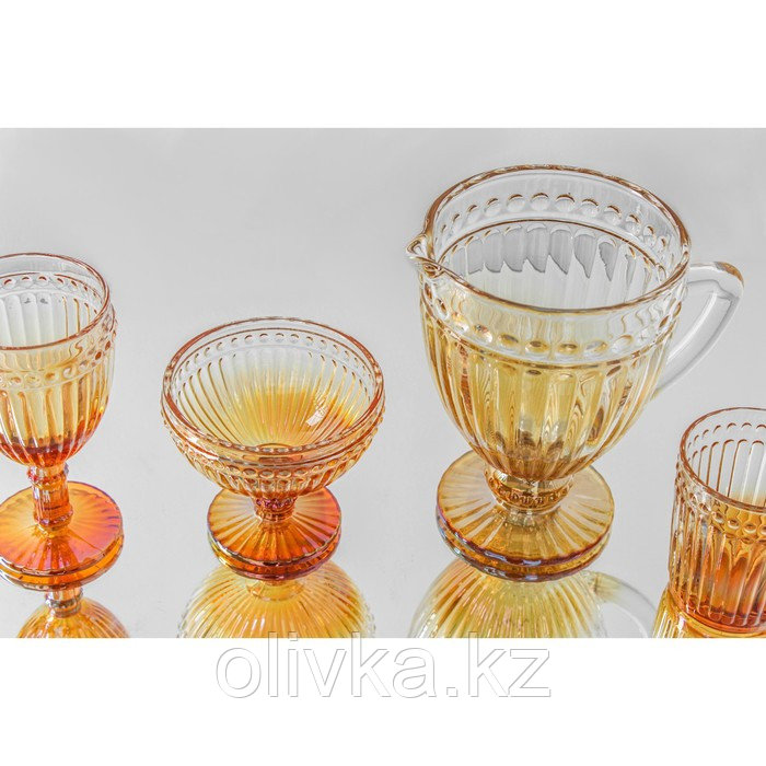 Креманка стеклянная «Босфор», 350 мл, 12×11 см, цвет градиент золото - фото 4 - id-p113258031