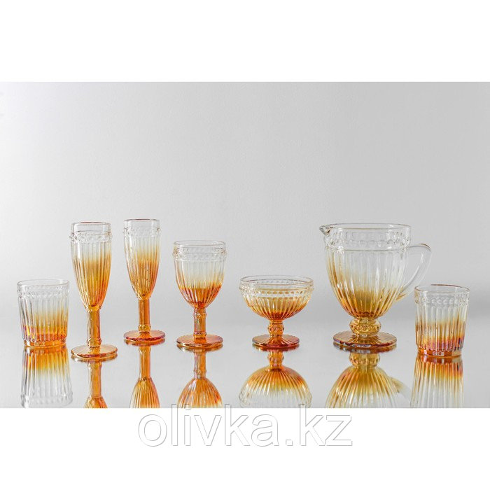 Креманка стеклянная «Босфор», 350 мл, 12×11 см, цвет градиент золото - фото 5 - id-p113258031