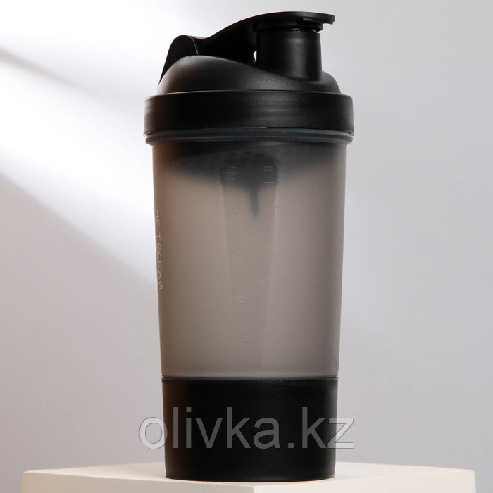 Шейкер спортивный «Не трогай», чёрный, с чашей под протеин, 500 мл - фото 6 - id-p113262314