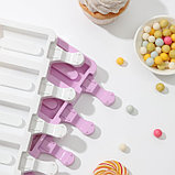 Форма силиконовая для мороженого «Сицилия», 19,5×11 см, 4 ячейки (6,8×3,5 см), цвет МИКС, фото 5