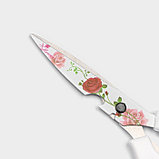 Ножницы кухонные с антиналипающим покрытием Доляна «Цветение», 22 см, цвет МИКС, фото 3