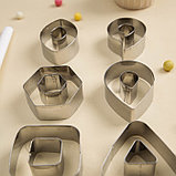 Набор кондитерский «Геометрия», 13 предметов: ложка кондитерская, формы для печенья 12 шт, фото 3