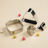 Набор кондитерский «Геометрия», 13 предметов: ложка кондитерская, формы для печенья 12 шт, фото 5