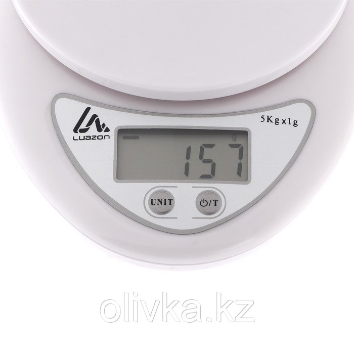 Весы кухонные Luazon LVK-501, электронные, до 5 кг, белые - фото 6 - id-p113244582
