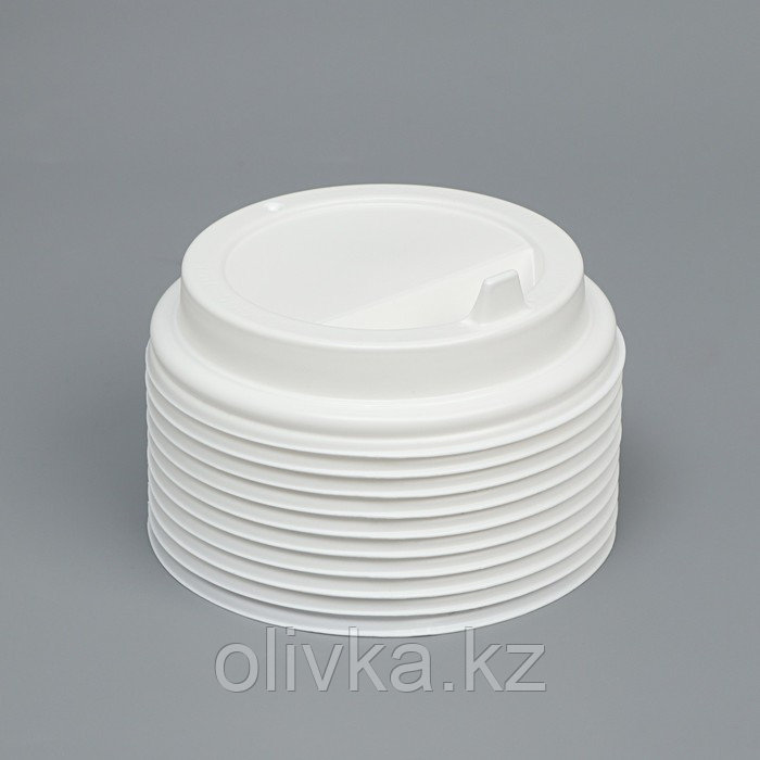 Крышка одноразовая для стакана "Белая" диаметр 90 мм - фото 2 - id-p113269041