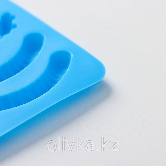 Форма для мармелада Доляна «Морские сладости», 22,3×17,2 см, 32 ячейки, цвет голубой - фото 4 - id-p113254556