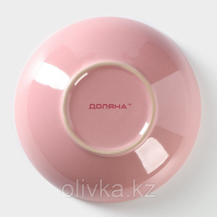 Миска керамическая Доляна «Пастель», 700 мл, d=18 см, цвет розовый - фото 4 - id-p113258843