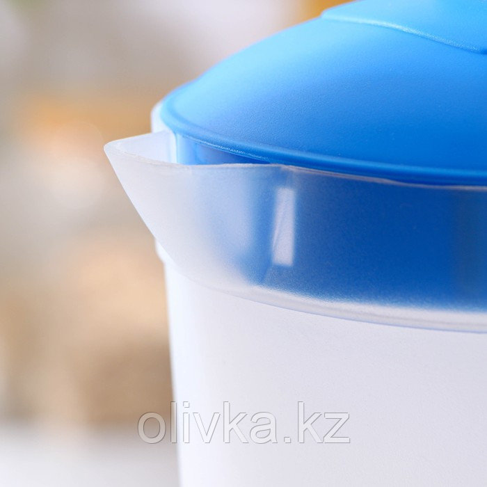 Набор для напитков пластиковый, 4 предмета, Кувшин 2 л, 3 стакана 500 мл, 20×12×26 см, цвет голубой - фото 5 - id-p113266541