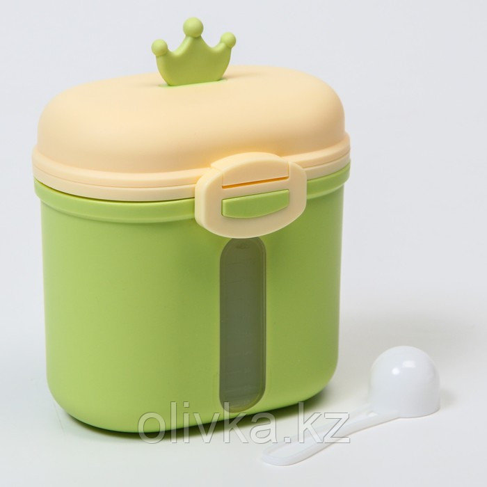 Контейнер для хранения детского питания «Корона», 360 гр., цвет зеленый - фото 3 - id-p113263180