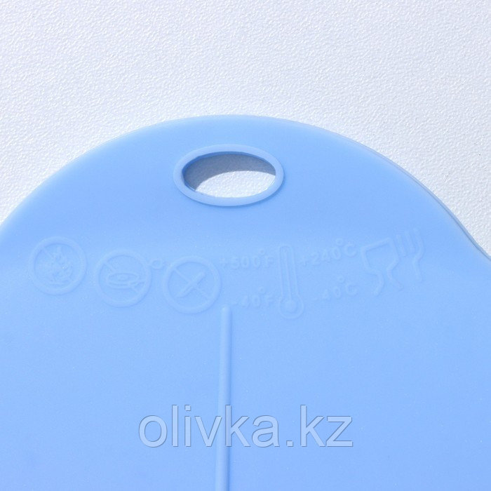 Силиконовая крышка Доляна «Симпл», d=21 см, цвет голубой - фото 7 - id-p113242659
