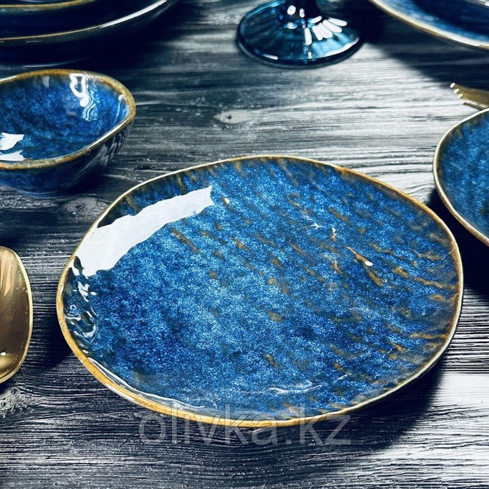 Набор тарелок Lenardi Aquamarine, 6 предметов, 16.5х2 см - фото 1 - id-p113270984