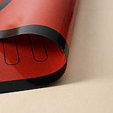 Силиконовый коврик армированный «Эклер», 60×40 см, цвет красный, фото 3