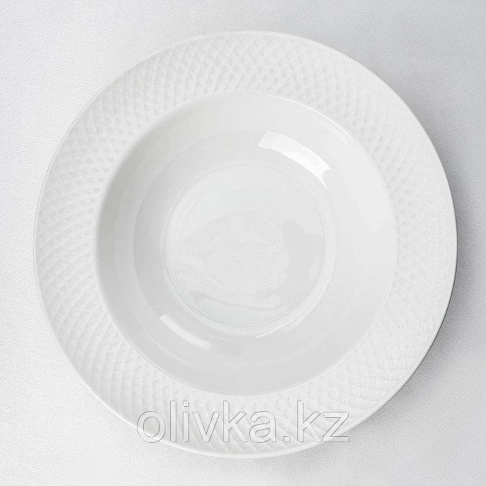 Набор тарелок глубоких фарфоровых Wilmax «Юлия Высоцкая», 6 предметов: 400 мл, d=22,5 см, цвет белый - фото 2 - id-p113244605