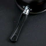 Ковш Consul, 1,2 л, стеклянная крышка, пластиковая ручка, антипригарное покрытие, цвет чёрный, фото 2