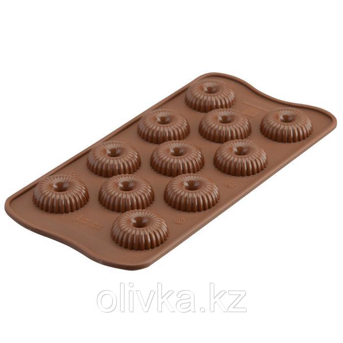 Форма для приготовления конфет Choco crown 11×24 см, силиконовая - фото 5 - id-p113259715
