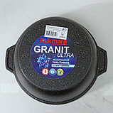 Кастрюля-жаровня Granit ultra original, 4 л, стеклянная крышка, антипригарное покрытие, цвет чёрный, фото 5