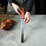 Нож для бисквита, ровный край, ручка дерево, рабочая поверхность 25 см, фото 6
