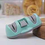 Точилка для металлических ножей с полировкой, на присоске Доляна «Профи», цвет МИКС, фото 6