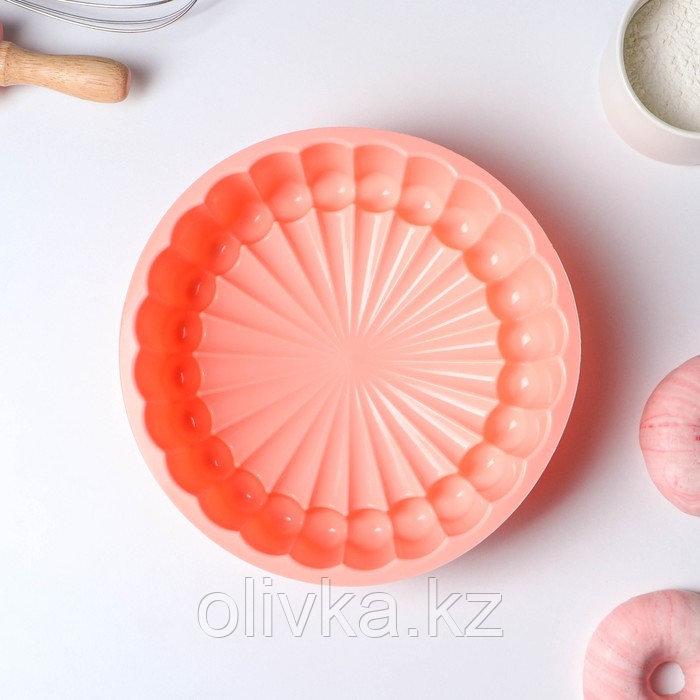Форма силиконовая для выпечки Доляна «Савоярди», 20,5×6 см, цвет оранжевый - фото 3 - id-p113269084