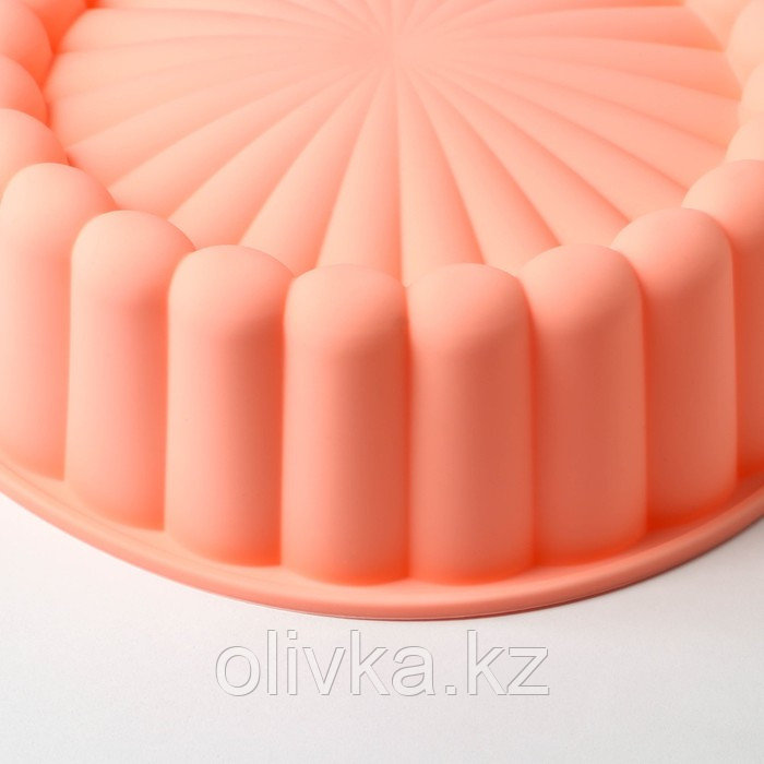 Форма силиконовая для выпечки Доляна «Савоярди», 20,5×6 см, цвет оранжевый - фото 4 - id-p113269084