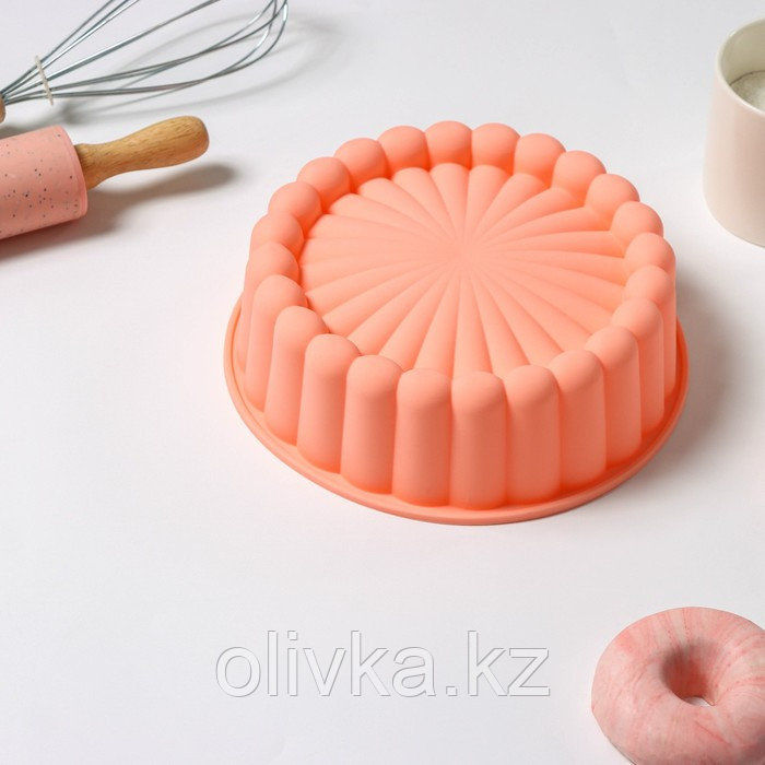 Форма силиконовая для выпечки Доляна «Савоярди», 20,5×6 см, цвет оранжевый - фото 6 - id-p113269084