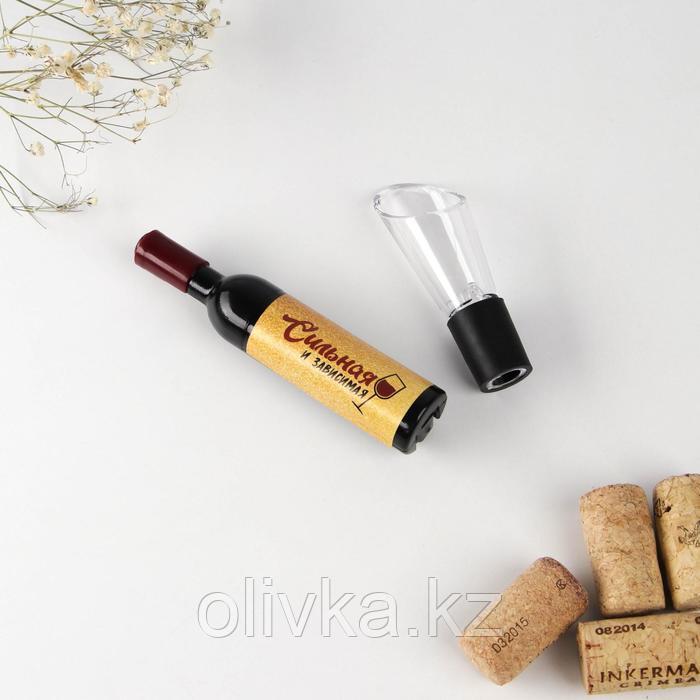 Штопор-бутылка и аэратор на подложке "Набор винной императрицы", 12,3 х 19,9 см - фото 4 - id-p113262372