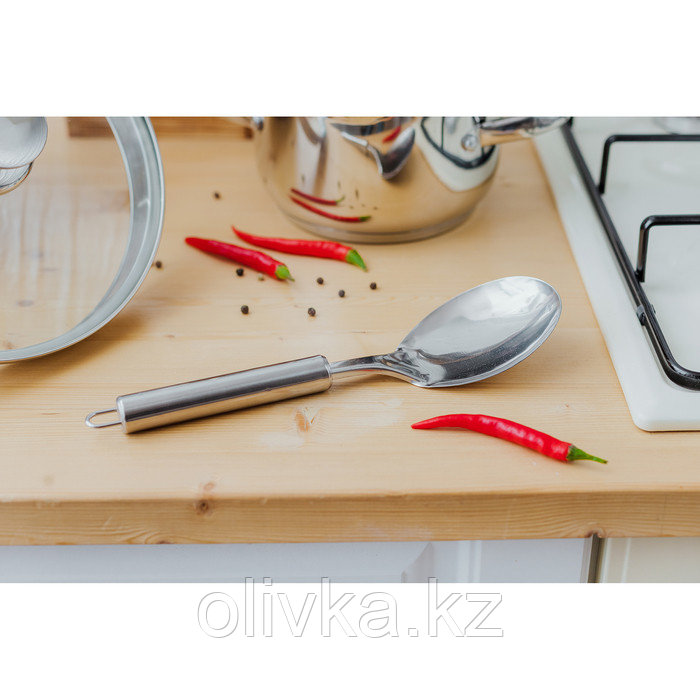 Набор кухонных принадлежностей «Металлик», 6 предметов, на подставке - фото 7 - id-p113251968