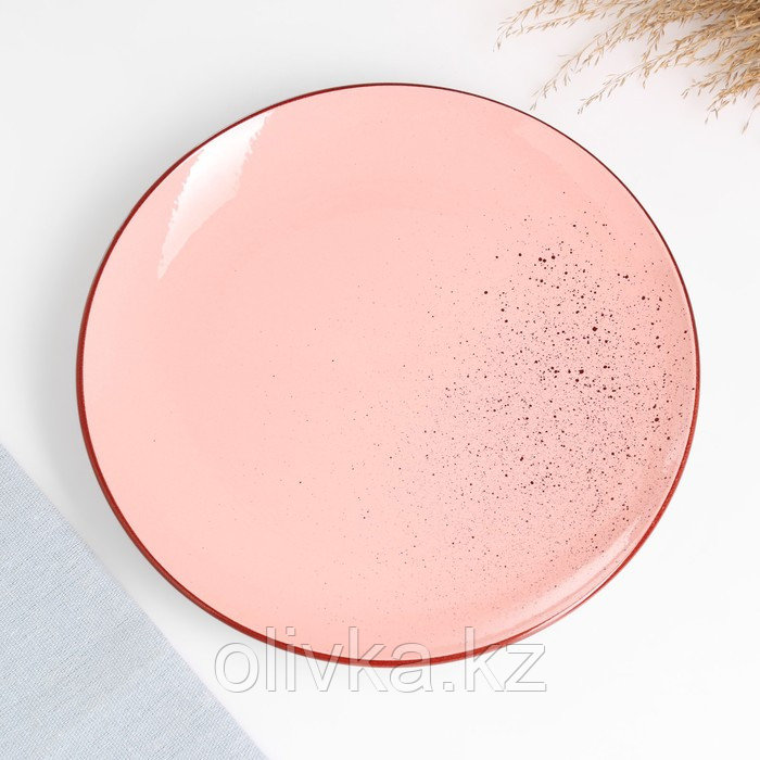Тарелка "Зефира" розовый, 22,5см - фото 3 - id-p113273932