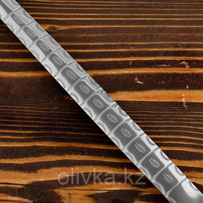 Поварешка для казана узбекская 42см, диаметр 10см с деревянной ручкой - фото 3 - id-p113258122