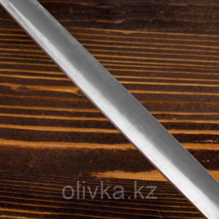 Поварешка для казана узбекская 42см, диаметр 10см с деревянной ручкой - фото 6 - id-p113258122