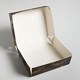 Коробочка для кондитерских изделий «С днём Защитника Отечества», 17 × 20 × 6 см, фото 3