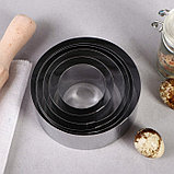Набор форм для выпечки и выкладки "Круг", D-10, H-5 см, 6 шт, фото 2