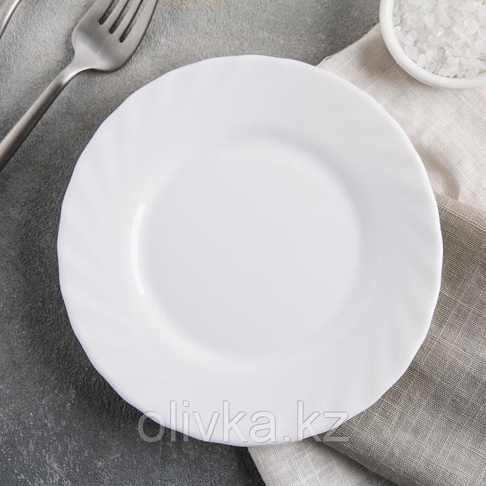 Тарелка плоская Trianon, d=15,5 см, цвет белый - фото 1 - id-p113252894