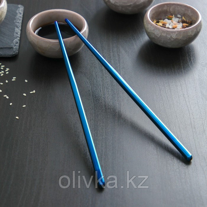 Палочки для суши Bacchette, длина 21 см, цвет синий - фото 1 - id-p113264870