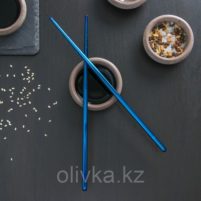 Палочки для суши Bacchette, длина 21 см, цвет синий - фото 3 - id-p113264870