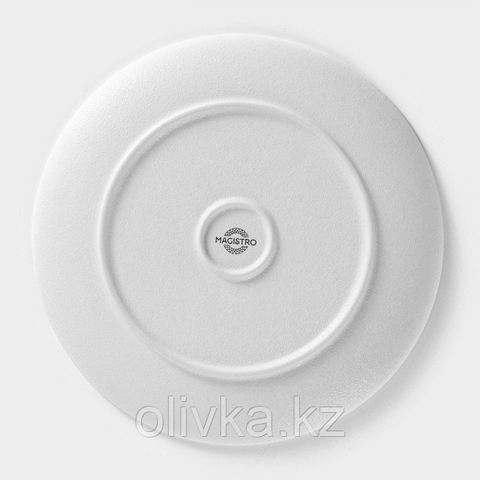 Тарелка фарфоровая Magistro Line, d=20,5 см, цвет белый - фото 4 - id-p113276485