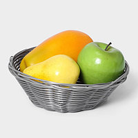 Корзинка для фруктов и хлеба Доляна «Плуг», 20×20×6 см