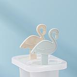 Форма для мороженого «Фламинго», 7,5×6×15 см, 2 ячейки, цвет МИКС, фото 2