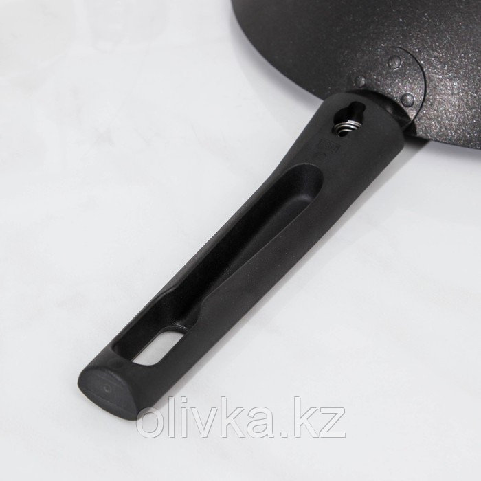 Сковорода Wok, d=26 см, съёмная ручка, антипригарное покрытие, цвет чёрный - фото 6 - id-p113244671