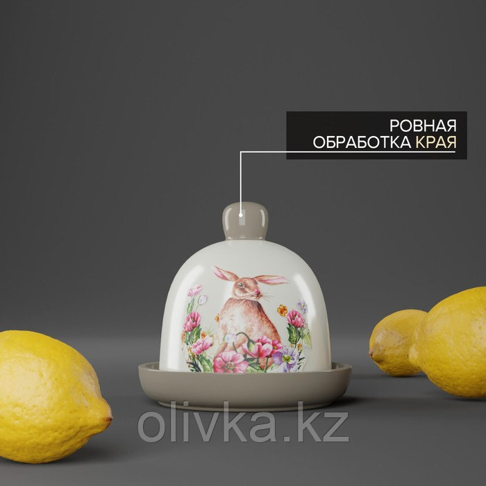 Лимонница Доляна «Зайка», 9×9 см, цвет белый - фото 4 - id-p113257305