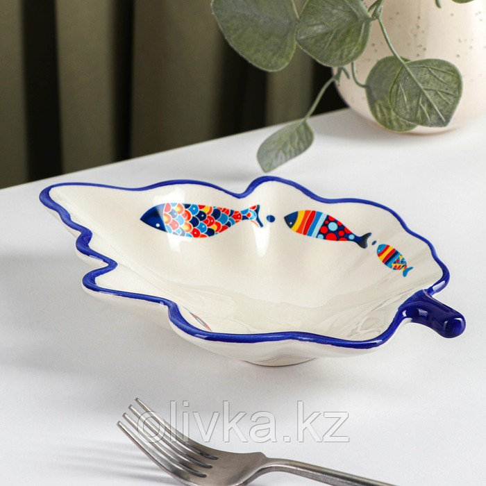 Блюдо сервировочное Доляна «Емеля», 21×15×4,5 см, цвет белый - фото 2 - id-p113257306