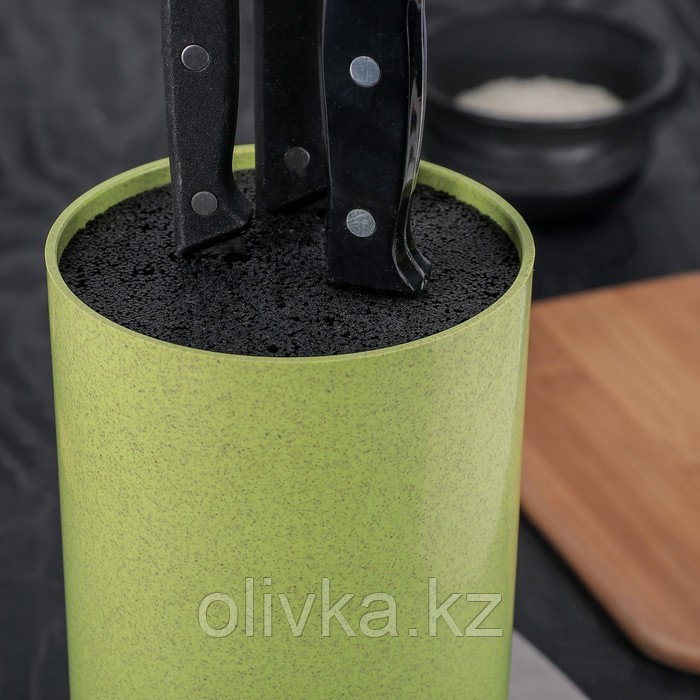 Подставка для ножей с наполнителем «Нежность», 22×11 см, цвет зелёный - фото 3 - id-p113252013