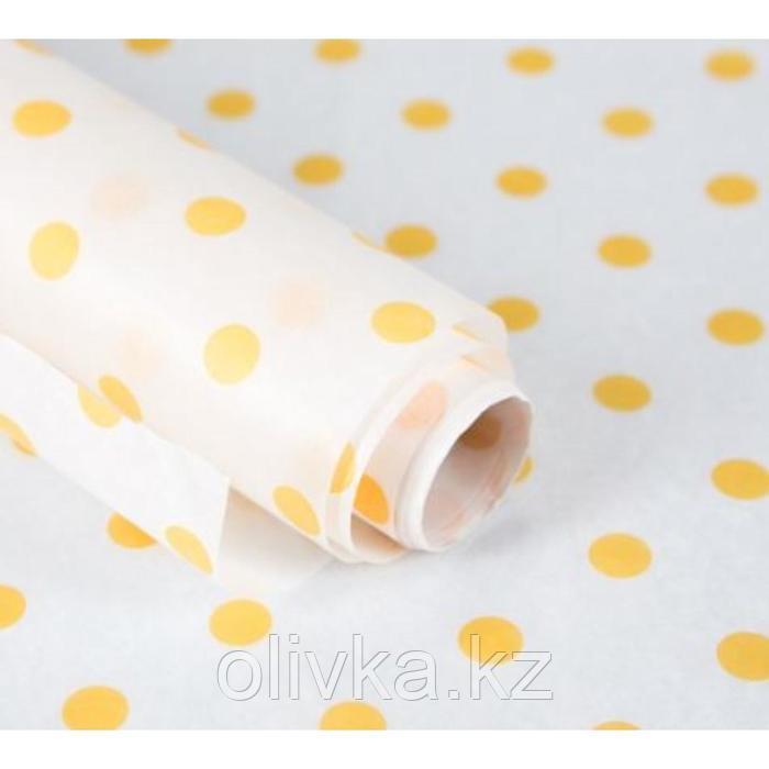Бумага силиконизированная «Горох», желтый, для выпечки, 0,38 х 5 м - фото 4 - id-p113259785