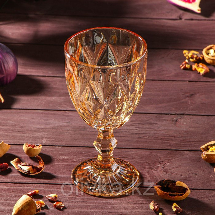 Набор для напитков из стекла «Круиз», 7 предметов: кувшин 1,1 л, 6 бокалов 300 мл, цвет золотой - фото 5 - id-p113265786